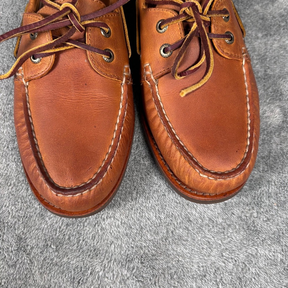 Sperry Gold Cup Authentic Original Boat Shoes Tan Leather Mens 8.5 W STS12428 - Picture 5 of 14